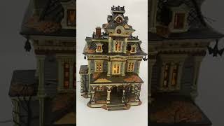 Department 56 Snow Village Halloween Grimsly Manor Function Test Video for lights and sound [upl. by Bartholomeus248]