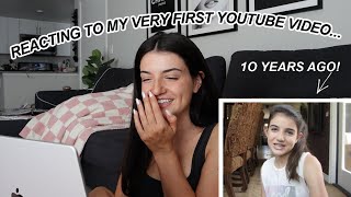 10 YEARS ON YOUTUBE  Reacting to my FIRST Video [upl. by Bluh]