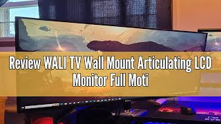 Review WALI TV Wall Mount Articulating LCD Monitor Full Motion 15 inch Extension Arm Tilt Swivel [upl. by Acnayb388]