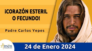 Evangelio De Hoy Miércoles 24 Enero 2024 l Padre Carlos Yepes l Biblia l Marcos 4120 l Católica [upl. by Nickie]