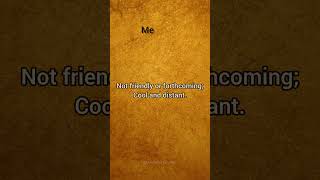 Aloof meaning and usage shortsviral shorts trendingshorts english learnenglish [upl. by Nerak563]