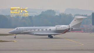 4K Gulfstream G500 from BMW Flugdienst DABMR departure at Munich Airport MUC EDDM [upl. by Au]