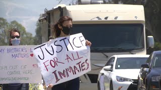 Hundreds partake in car protest against Lompoc Federal Prison [upl. by Anabel]