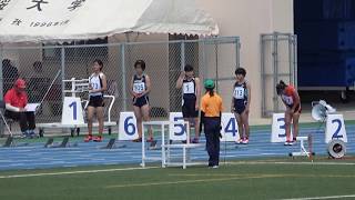 2019 第35回 名桜大学記録会 中学女子100ｍ 3組 [upl. by Coltun305]