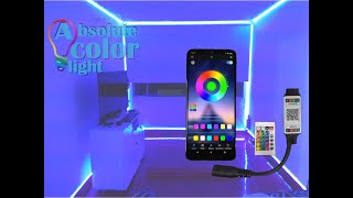 Como funciona el modulo Bluetooth para la cinta LED multicolor RGB Tutorial [upl. by Sofia]