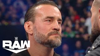 CM Punk Drew McIntyre Seth Rollins Trade Barbs  WWE Raw Highlights 32524  WWE on USA [upl. by Htessil]