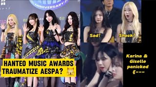 Aespa panics Hanteo Music Awards chaos aespa news [upl. by Yelkcub]