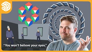 Creating OPTICAL ILLUSIONS in SketchUp LIVE [upl. by Aihsemat]