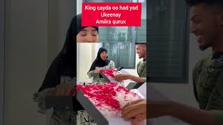 AMIIRA QURUX IYO KING CAYDA somalichallenge youtubeshorts challenge love [upl. by Eseenaj]