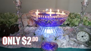 DIY 2 Dollar Tree Centerpiece  Simple Elegance Series [upl. by Jelena]