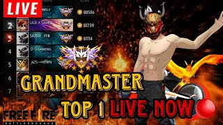 New Grandmaster top 1 Push V Badge Lobby FF live Rtx gaming zone [upl. by Ahsinoj]