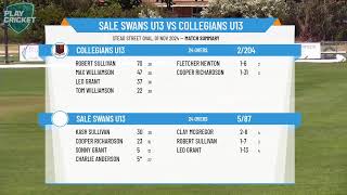 Sale Swans U13 v Collegians U13 Mixed  A [upl. by Acihsay]