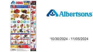 Albertsons Weekly Ad US  10302024  11052024 [upl. by Leen661]