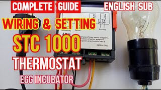 Tutorial Lengkap Cara Pasang Kabel dan Setting Thermostat STC 1000 untuk Pemula  Sub Bahasa Inggris [upl. by Berwick248]