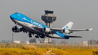 Decolagem do Boeing 747400 KLM de Viracopos [upl. by Rasla466]