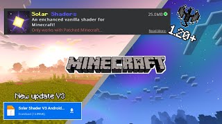 Shaders MCPE 120 yang super realistic  Solar Shader V3 [upl. by Bernadette]