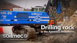 SR35  Drilling rock in the Apennine Mountains [upl. by Nuawaj]