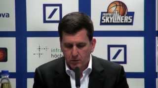 Pressekonferenz FRAPORT SKYLINERS vs ratiopharm ulm [upl. by Niliram552]