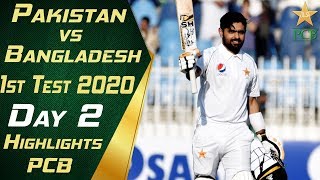 Pakistan vs Bangladesh 2020  Full Highlights Day 2  1st Test Match  PCB [upl. by Alger]