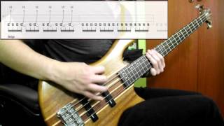 System Of A Down  Spiders Bass Cover Play Along Tabs In Video [upl. by Adnahsat]