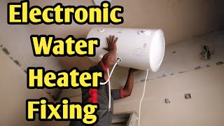 Electric Water Heater Installation  Ariston Water Heater [upl. by Annitsirhc]