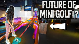 Crazy FIRST OF ITS KIND Mini Golf Course  Never Seen Before [upl. by Oakleil]