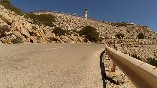 New 60 Minute Cycling Trainer Workout Majorca Cap Formentor Full HD [upl. by Erehs62]