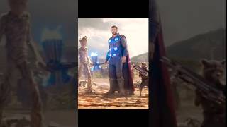 Thors entry in infinity war with Stormbreaker marvel mcushort ytshort [upl. by Dlanod]