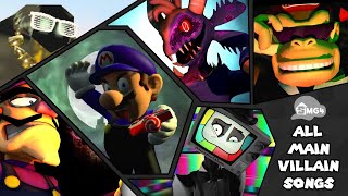 SMG4 ALL Main Arc Villain Songs [upl. by Acirtal379]