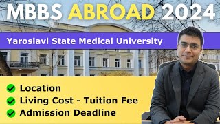 Yaroslavl State Medical University  MBBS in Russia  All Details [upl. by Cornela]