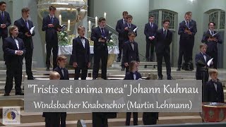 quotTristis est anima meaquot Johann Kuhnau  Windsbacher Knabenchor Martin Lehmann [upl. by Taryne]