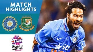 3 Wickets In Crazy Final Over  India vs Bangladesh  ICC Mens WT20 2016  Highlights [upl. by Ethan]