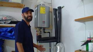 New Rinnai Tankless Water Heater Installation Mooresville NC [upl. by Winnick881]