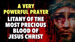 A Very Powerful Prayer  Litany Of The Most Precious Blood Of Jesus Christ [upl. by Avehs]