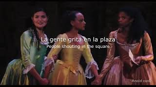 The Schuyler sisters Letra lyrics en español e ingles From Hamilton Anaid conD [upl. by Sonahpets815]