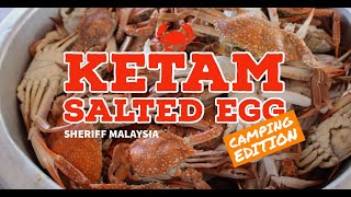 Camping Edition  Resepi Shell Out Ketam Salted Egg Simple dan Sedapp  Sheriff Malaysia [upl. by Maible641]