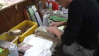 Sakamotosan honing a kamisori Video Exclusively from TheJapanStonecom [upl. by Noam819]