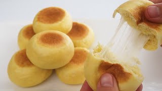 Soft and Fluffy Cheese Bread  without Oven  No Water  It is amazing EASY and DELICIOUS Recipe [upl. by Alaj]