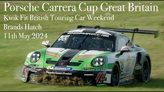 Porsche Carrera Cup Great Britain 34 Laps  Brands Hatch 11th May 2024 [upl. by Imuya]