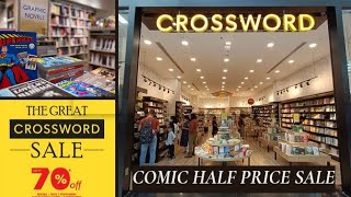 Crossword Bookstore Grand Comics amp Graphic Novels Half Price Sale  Comic Book Hunting in Bangalore [upl. by Woodman782]