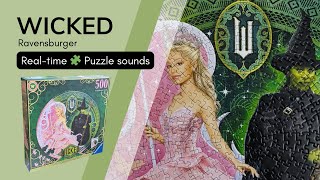 Wicked by Ravensburger jigsaw puzzle realtime no music satisfying [upl. by Bartholomeo]