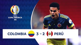 HIGHLIGHTS COLOMBIA 3  2 PERÚ  COPA AMÉRICA 2021  090721 [upl. by Murton]