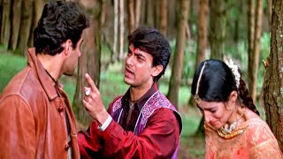 Mela Movie Emotional Scene  Aamir Khan Heart Breaking Scene [upl. by Kriste478]