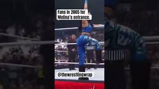 Melina’s entrance was perfect wwe wrestling prowrestling wwesmackdown wweraw aew wweindia [upl. by Utham382]