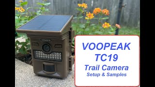 Voopeak TC19 Solar Trail Camera  Setup amp Samples [upl. by Nahem303]