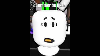 Summer be like ⌚🔥🔥RobloxAnimation shorts short memes roblox [upl. by Enyar715]