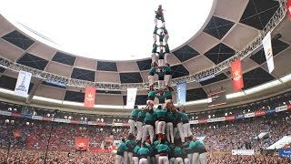 Castellers de Vilafranca  3d10fm  Concurs de Castells 2016 [upl. by Gombosi]