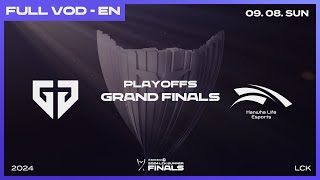 GEN vs HLE  Grand Finals  Woori Bank 2024 LCK Summer Playoffs [upl. by Shere270]