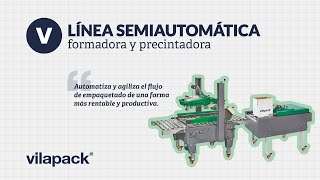 Formadora y precintadora de cajas  Facilita en proceso de empaquetado 📦  Vilapack® [upl. by Burrus]