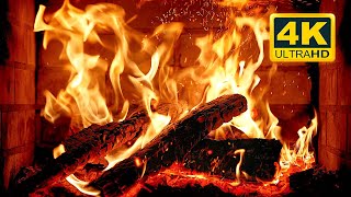 🔥 Cozy Fireplace 4K 12 HOURS Fireplace with Crackling Fire Sounds Crackling Fireplace 4K [upl. by Drusy]